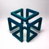 Cubo intrincado (compuesto de 6 secciones), impreso en 3D mediante tecnología FFF